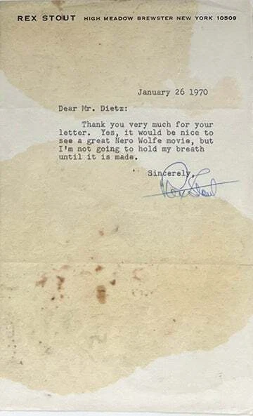 Rex Stout / Black Orchids Signed 1st Edition 1942 - Image 2 of 3