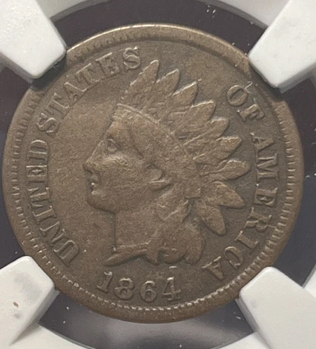 1864 L Indian Head Cent 18/18 FS-2304 Snow 4 VF 30 Very Fine NGC Snow 5