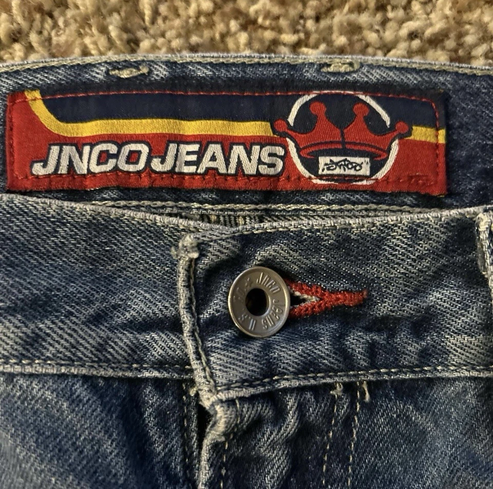 Corona de pierna ancha Y2K años 2000 JNCOS Foto 2 de 4