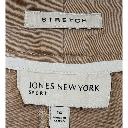 Jones New York Sport Stretch Golf Shorts Khaki Beige Women's Size 14 - Picture 3 of 8