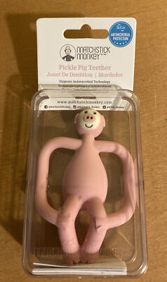 BioCote Matchstick Monkey Pickle Pig Teether