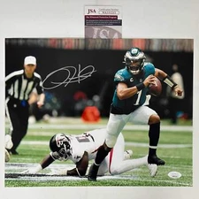 Autographed/Signed Jalen Hurts Philadelphia Eagles 11x14 Photo JSA COA #6