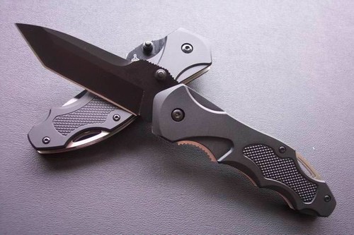 Sharp GB Knife Tactical Folding Blade Outdoor Survival Rescue Saber with Sheath - Picture 3 of 4