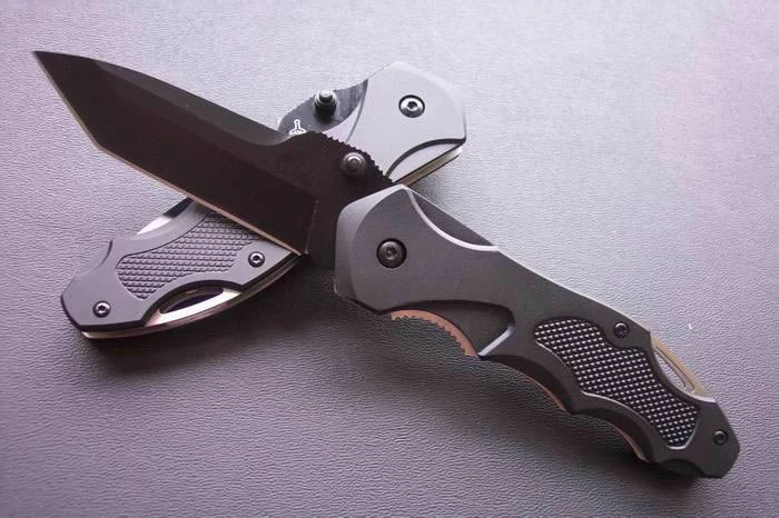 Faca Sharp GB lâmina dobrável tática sabre de resgate de sobrevivência ao ar livre com bainha - Imagem 3 de 4