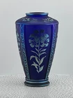 Fenton Sand Carved  Favrene Vase