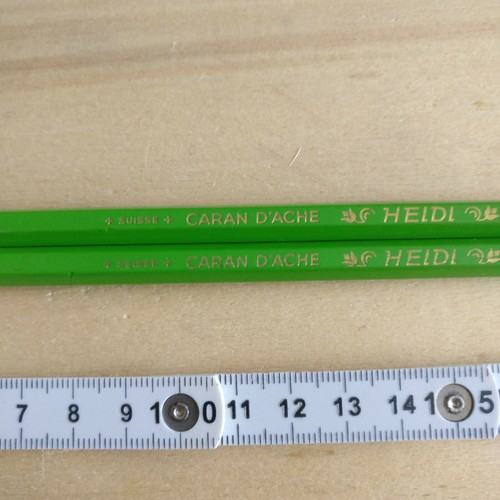 VTG Caran D'Ache Yellow Orange Green Violet Heidi pencils L & C Hardtmuth Faber - Picture 23 of 93