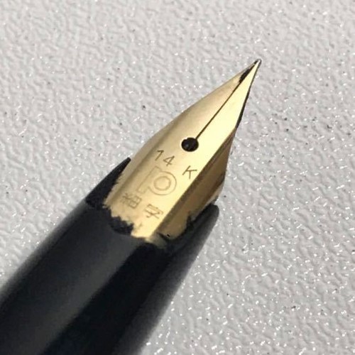 Pilot Fountain Pen 14K Black Gold Fine Print eBay