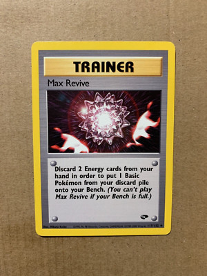 Max Revive 117/132 Gym Challenge - Uncommon Pokemon Card - NM/Mint