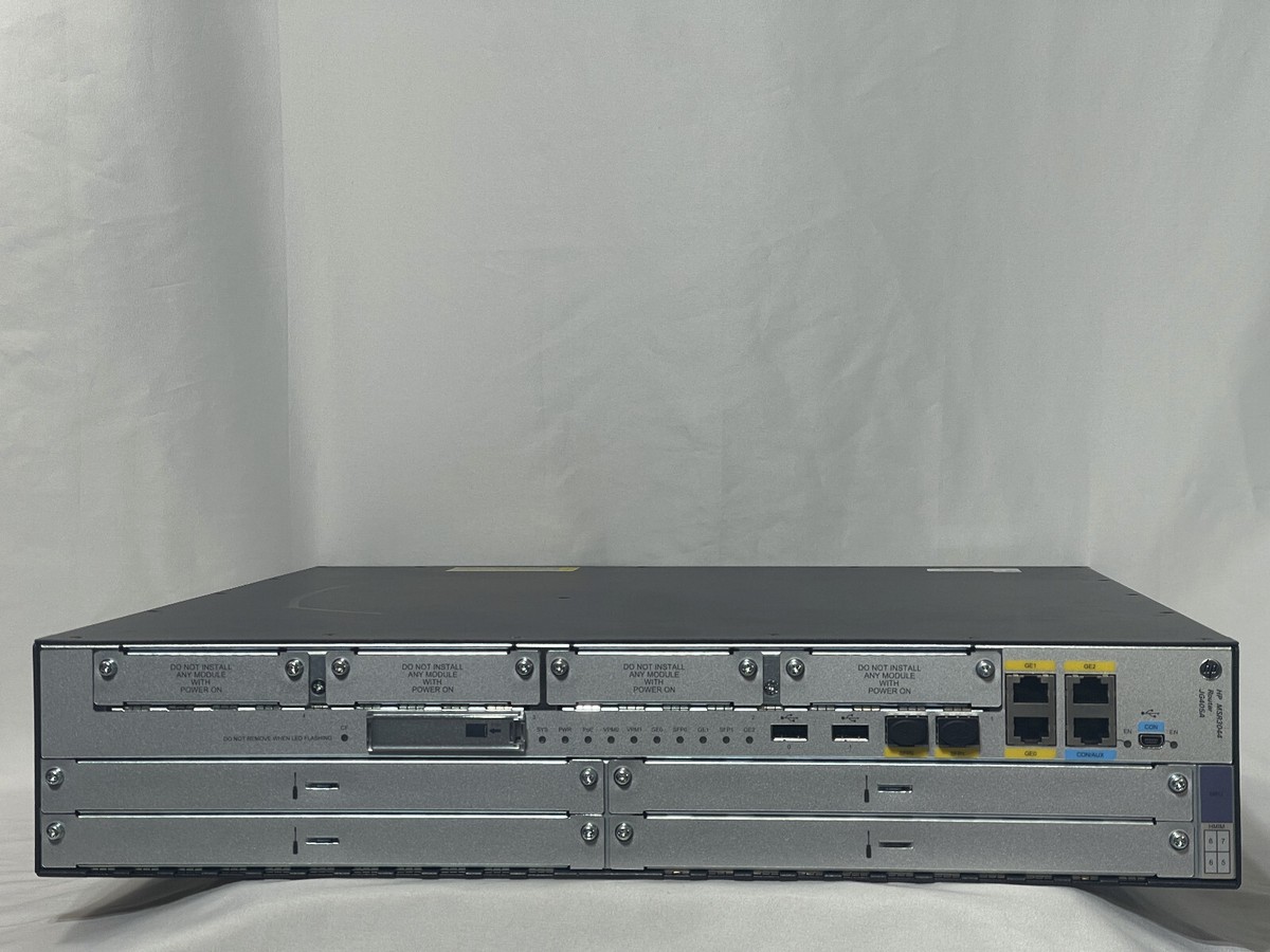 HPE FlexNetwork MSR3044 Router JG405A 3x 1GbE RJ45 2x SFP 1x PSU