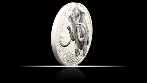 Niue 2025 COLUMBIAN MAMMOTH Ice Age Not Woolly $1 Oz Pure Silver Color FULL OGP - Video 1 of 1