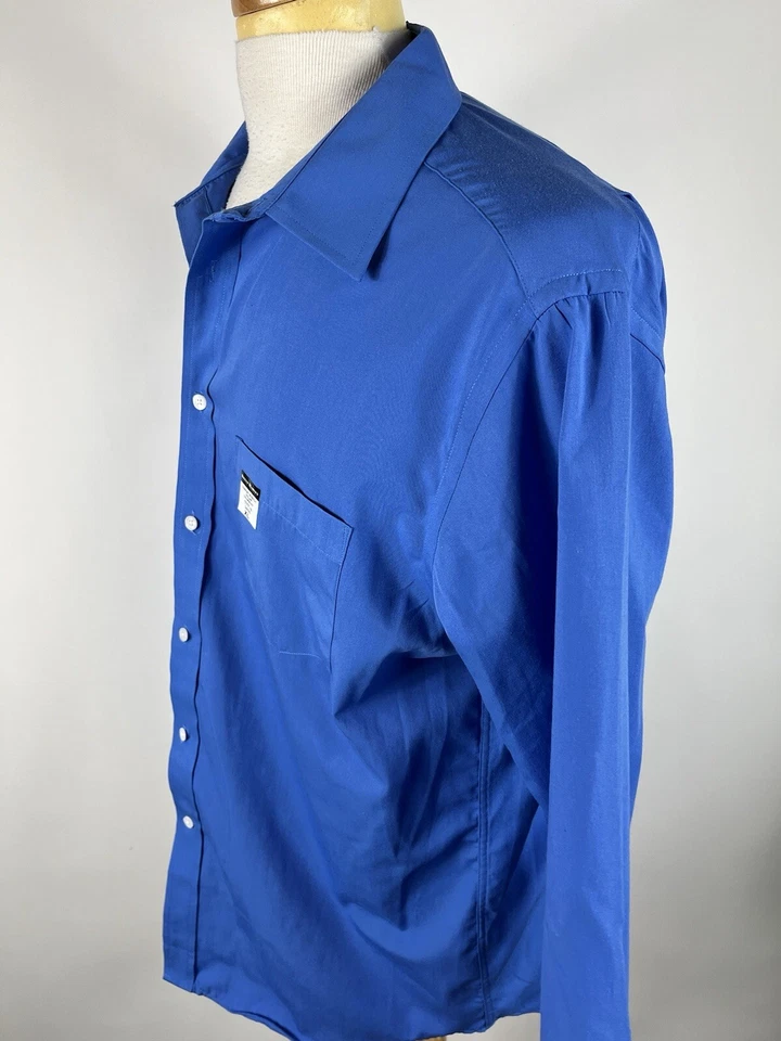 Camisa de vestir Steve Harvey para hombre talla 17 1/2 34-35 manga larga abotonada-1215 Foto 2 de 4