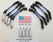 Pontiac Firebird Ls1 5.7l 346 1998-2002 Blue Spark Plug Wire Heat Shields Usa