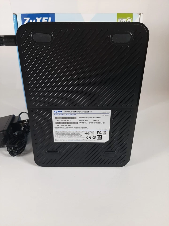 ZyXEL Modem VSG1432-B101 802.11n Wireless VDSL2 4-port Gateway  - Image 3 of 4