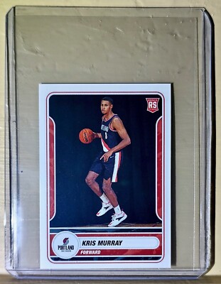2023-24 Kris Murray Panini NBA Basketball #447 Sticker Portland Trail ...