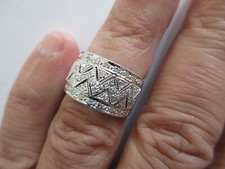 14K Gold Diamond Wedding Band Dia 1/2 Carat F-SI2   5.40 Grams  Value 4,500