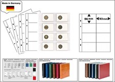 10-M&uuml;nzh&uuml;llen-PREMIUM-8x-93x56mm-LOOK-1-7404-F&uuml;r-Lindner-Rebeck-M&uuml;nzr&auml;hmchen