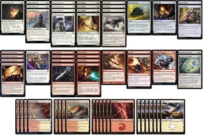 Tier 1 Boros Metalcraft Pauper Deck - Red White - Very Powerful - 60 Card MTG!!!
