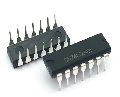 10 X SN74LS04N Texas Instruments  74LS04  Hex Inverter DIP-14 NEW 10Pcs.