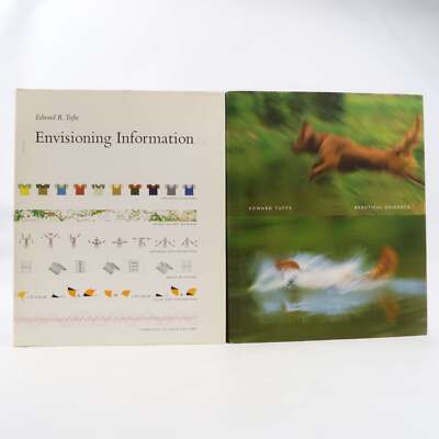 Edward R. Tufte - Lot of 2 SIGNED - Beautiful Evidence, Envisioning Information 
