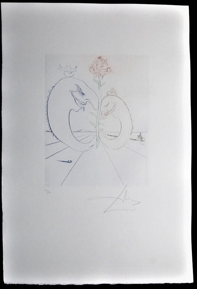 Salvador Dali Grabado Babaouo L'Espoir Firmado 1978 BFK Rives Foto 2 de 4