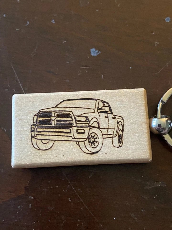 Ram Truck Wooden Key Fob - Image 3 of 4