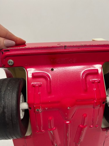 Vtg c1970s Tonka Barbie Bronco Jeep Pink Daisy Flowers Toy Car Metal - Picture 18 of 19