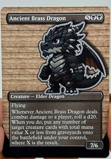 Ancient Brass Dragon Proxy Card with Custom designed art