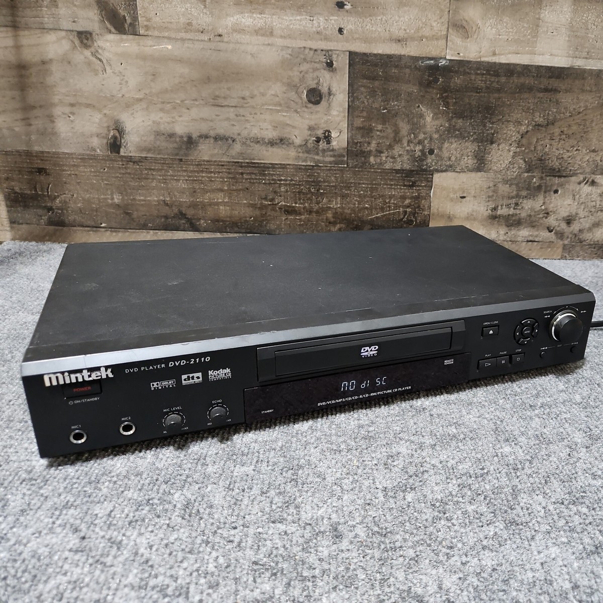 Mintek DVD-2110 DVD Player VCD MP3 CD-R/RW Retro Media Black
