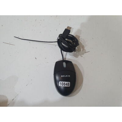 Belkin Miniscroller F8E841-BLK Optische Maus Schwarz Kabelgebunden USB 3 Tasten Kompakt