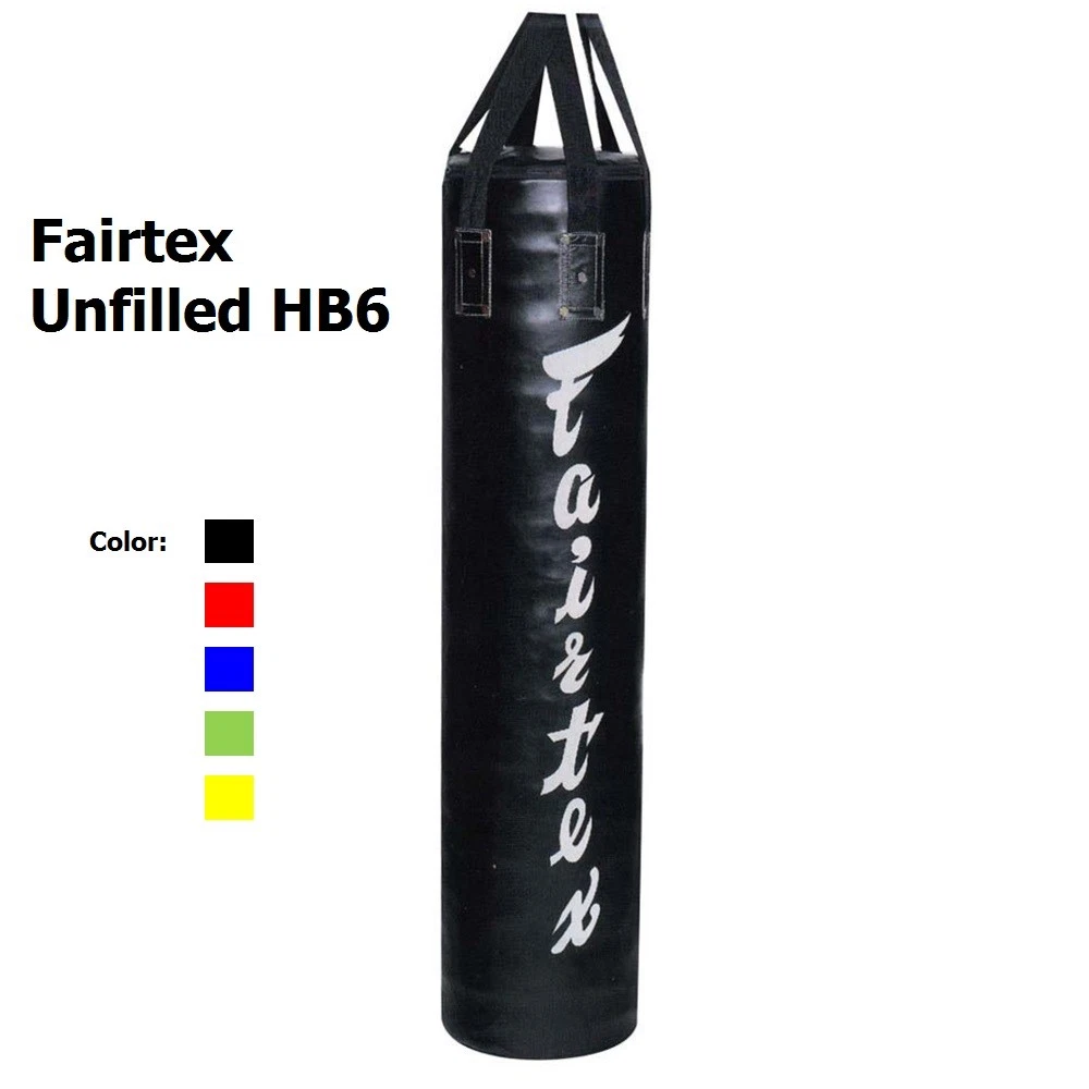 Fairtex HB6 UNFILLED Muay Thai Banana bag Heavy Punching Bag
