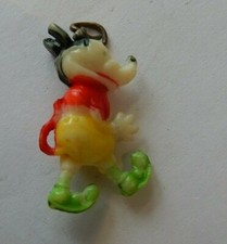 TINY ART DECO ERA MICKEY MOUSE CHARM  IN CELLULOID ALL INTACT  RARE  JUST 24 MM 