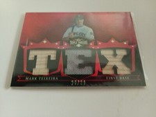 2007 Topps Triple Threads Relics Ruby #d 36 Mark Teixeira #TTR132