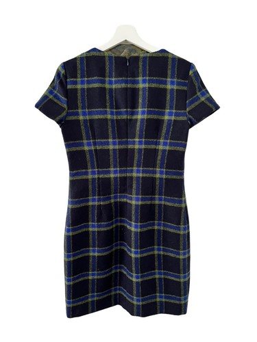 Hobbs British Moon Wool Navy Check Dress Size 8 - Hardly Worn - Picture 4 of 10