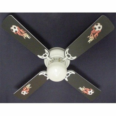 New Ceiling Fan Designers Flaming Soccer Balls Ceiling Fan 42 In