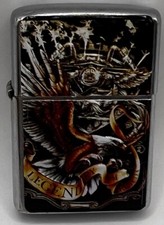 VTG. Zippo Lighter  Harley Davidson Legendary Of Motorcycles Eagle Vintage