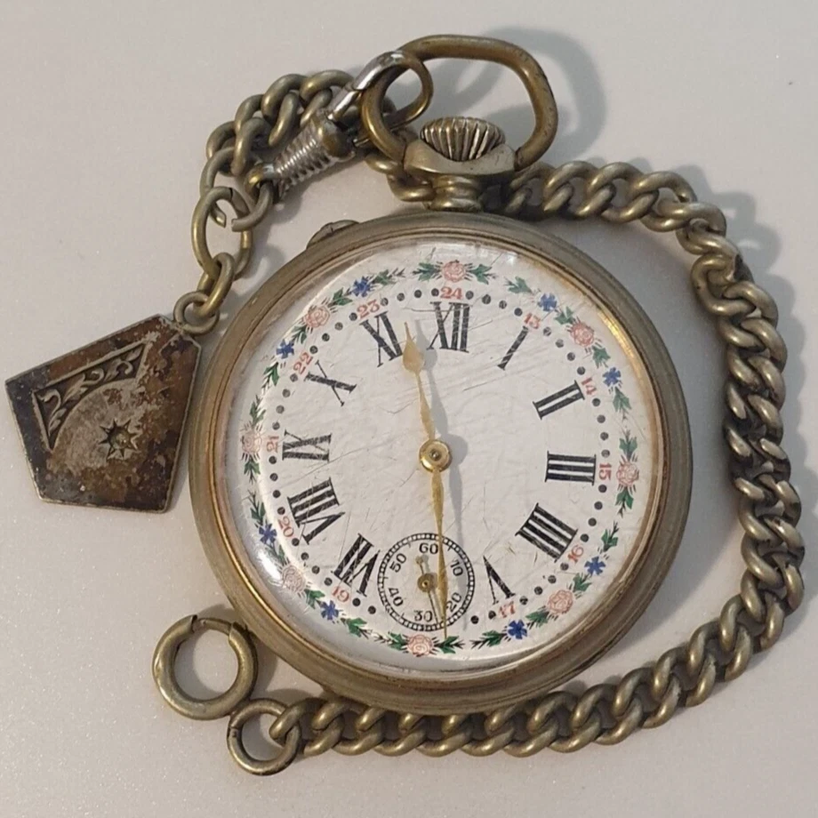 Mens sterling silver on sale pocket watch