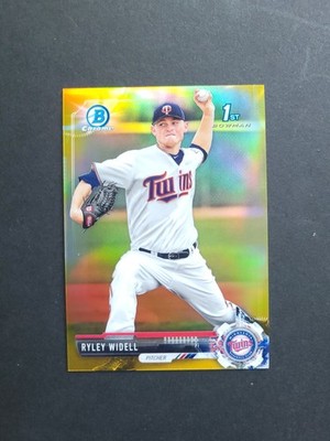 2017 Bowman Chrome 1st Ryley Widell #BDC-64 Gold Refractor /50
