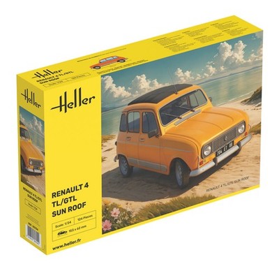 Heller 82704 - 1:24 Renault 4 TL/GTL Sun Roof  - Neu