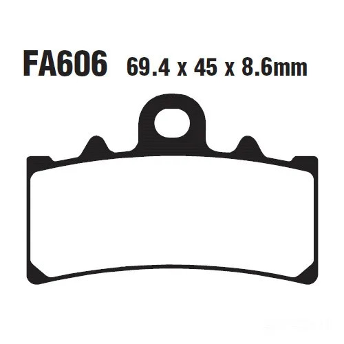 Bremsbelag BremsbeläGe EBC FA606HH Vorne FüR BMW G 310 GS ABS Bj. 2017-2018-image