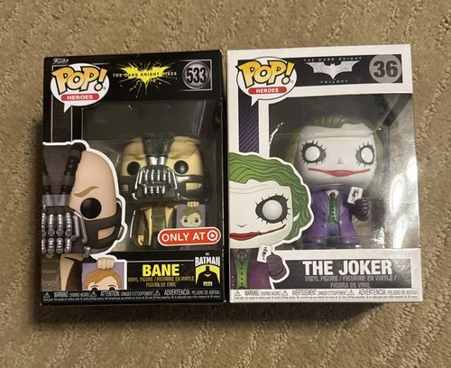 Funko Pop! Vinyl Dark Knight Bundle: Joker (36) And Bane (533) Target Exclusive
