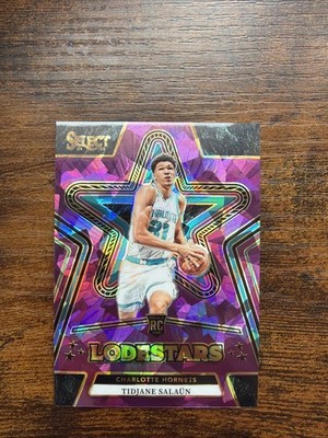 2024-25 Panini Select Lodestars Tidjane Salaun #1 (RC) Purple Cracked Ice /75