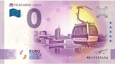 Billet Souvenir 2025 Portugal Telecabine Lisboa