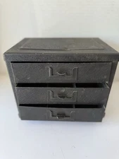 Vintage 3 Drawer Metal Parts Cabinet