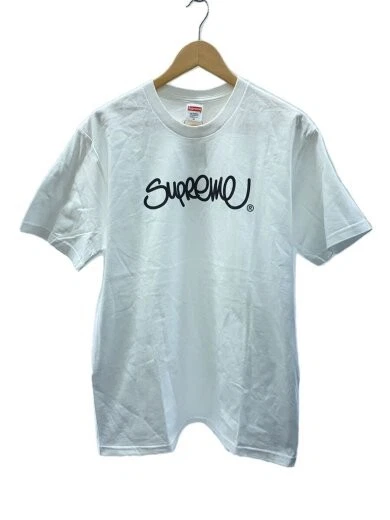 Tee shirt Supreme 22SS relevé style main M coton WHT