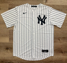 Nike New York Yankees White Home Pinstripe Replica Jersey (Men’s Size Medium)