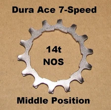 Shimano Dura Ace 14t Middle Position Freewheel Cog 7-Speed NOS NEW Old Stock