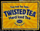 Vintage - Twisted Tea Hard Iced Tea - Tin Embossed Sign - Bar / Man Cave