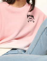 Sandro Paris Sweatshirt Rosa Baumwolle Bestickt Gr. 34 Xs SFPSW00275