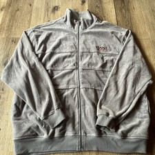 Karl Kani Originals Men s Light Brown Velour Track Jacket Size XL