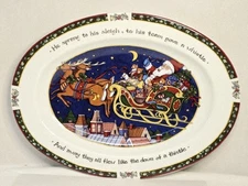A Christmas Story 14.5" Oval Serving Platter Susan Winget International China Co